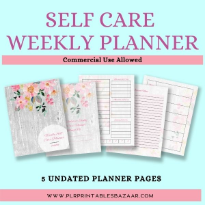 Undated Weekly Self Care Planner Freebie