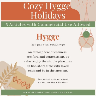 Cozy Hygge Holiday PLR Articles